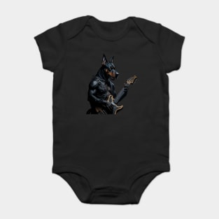 Heavy metal Dobermann, Rock and roll, Hard rock Baby Bodysuit